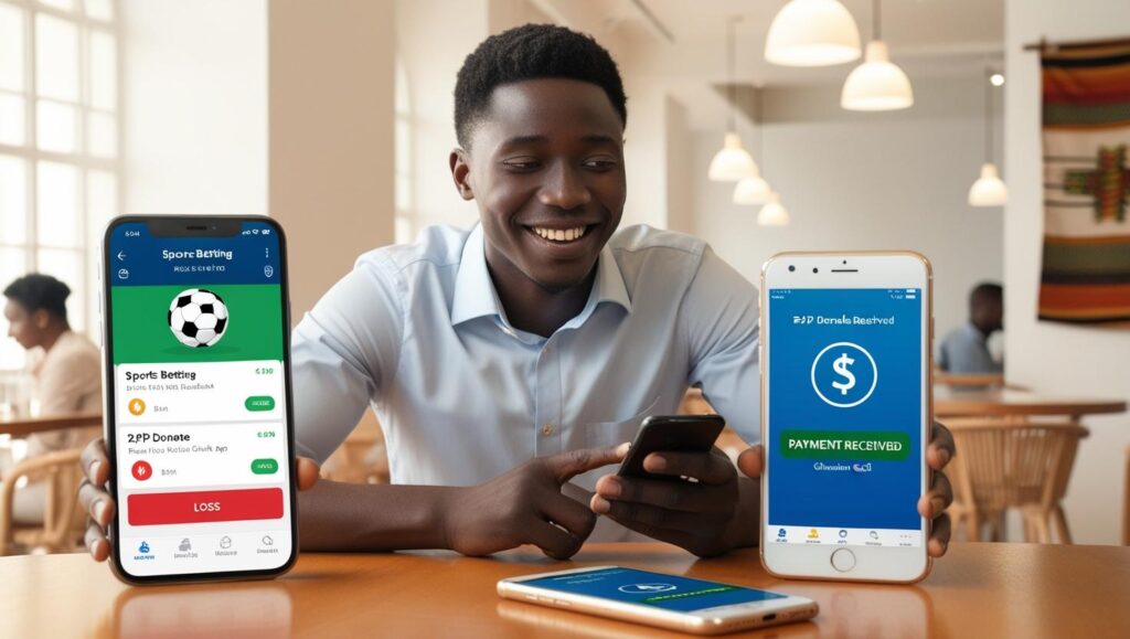 Young Ghanaian breaking free from betting addiction using P2P Donate platform